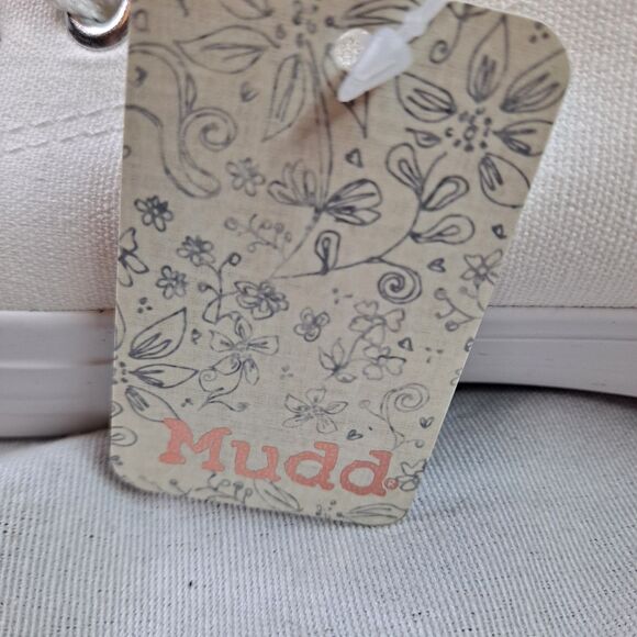 Mudd Ellie-11L Women's Canvas Sneakers Sz 9 White Canvas Lace-Up Low Top Cap Toe - Picture 11 of 11